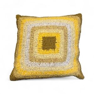 Homespice Decor Handmade Crochet Square Throw‎ Pillow